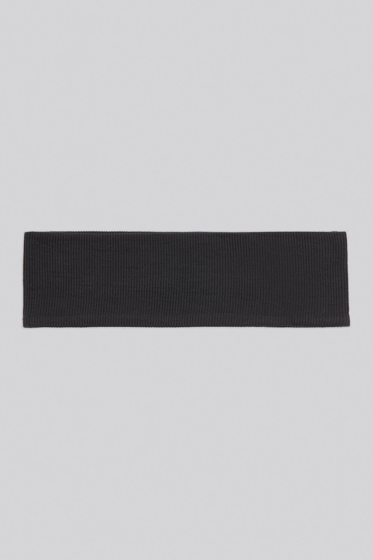 Ribbed Modal Headband in Black