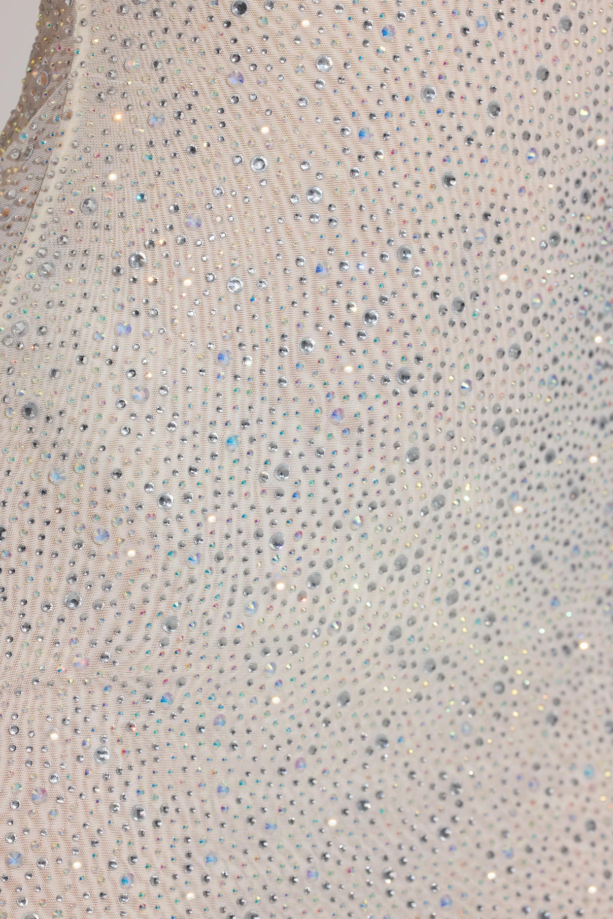 Embellished Bodycon Mini Dress in White - 5