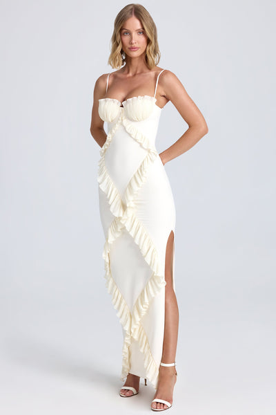 Ulrika tranquility ruffle maxi dress sales