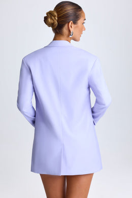 Oversized Single-Breasted Blazer in Soft Lilac