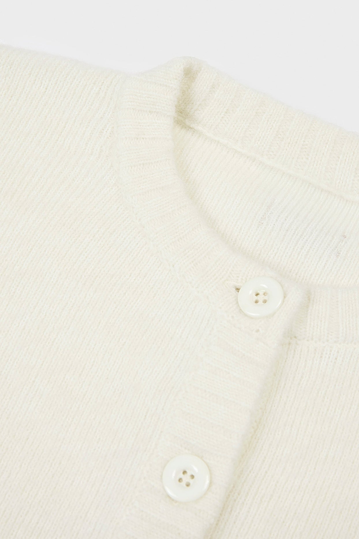 Knit Cropped Cardigan in Ivory