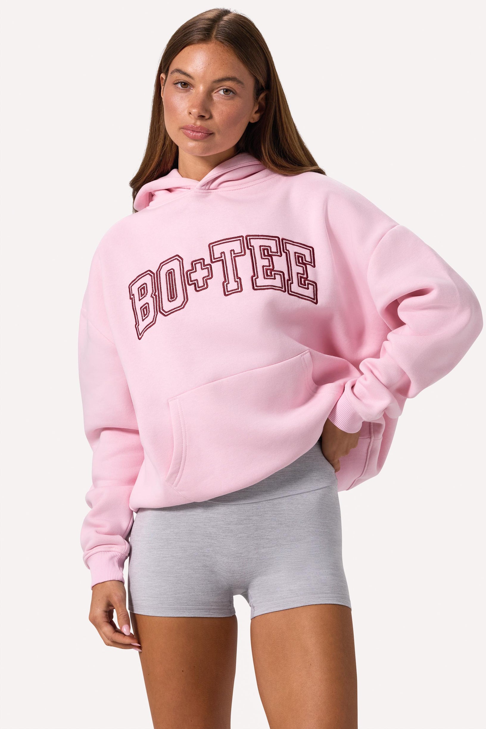 Embroidered Oversized Hoodie in Bloom - 1