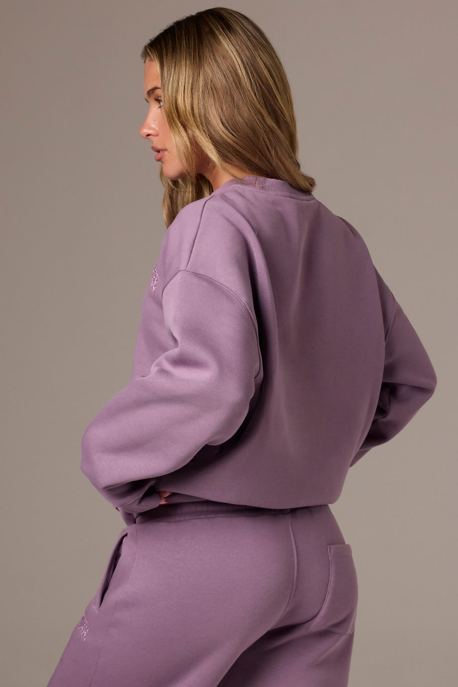 Oversized Crew-Neck Jumper in Dusk