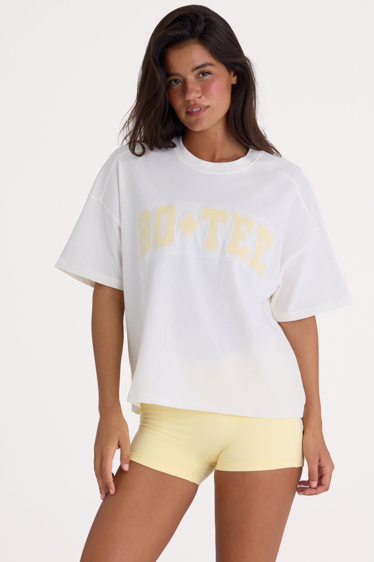 Oversized Cotton-Jersey T-Shirt in White - 3