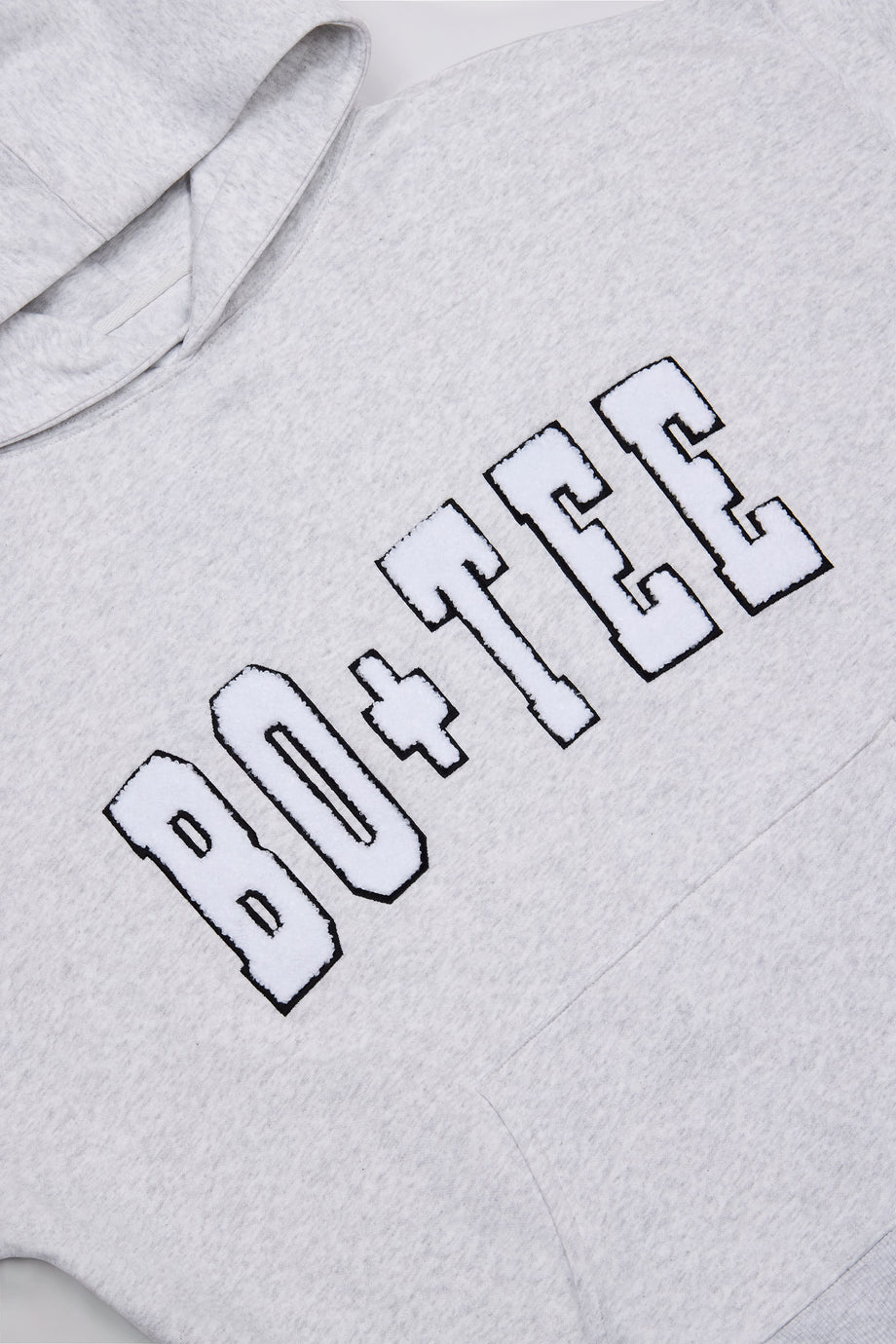 Soft Cotton Jersey Oversized Hoodie in Heather Grey