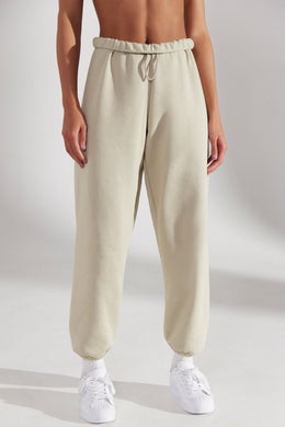 Oversized Joggers in Limestone