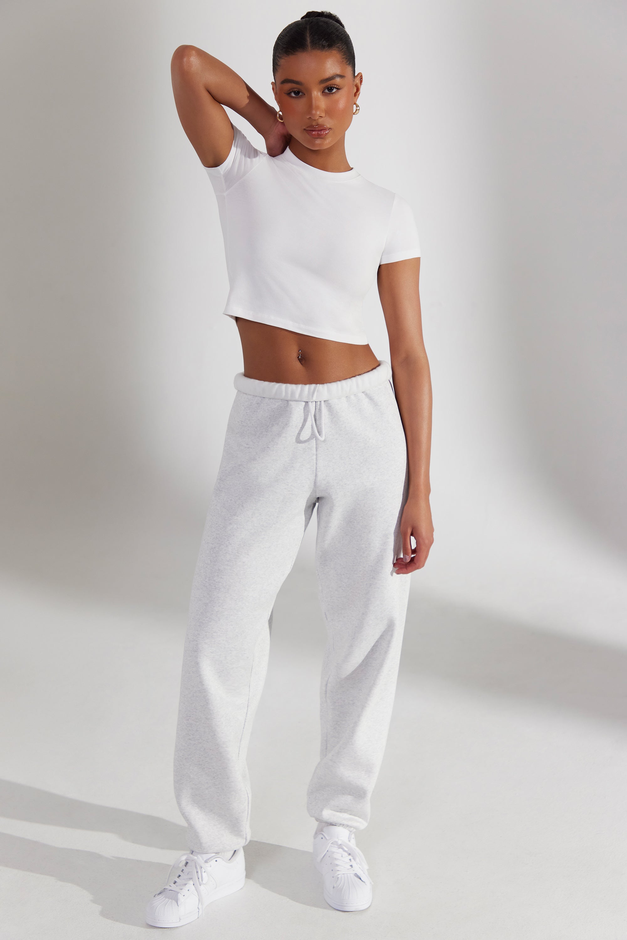 Grey oversized joggers hotsell