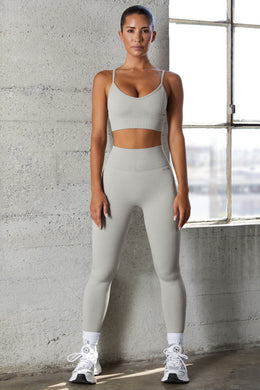 Petite Seamless Full Length Leggings in Grey