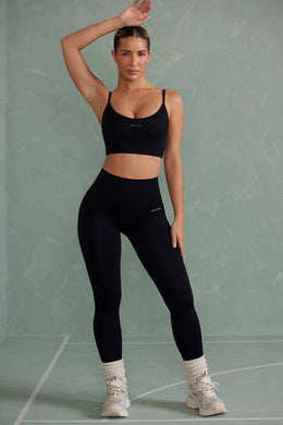 Petite Super Sculpt Full Length Leggings in Onyx Black