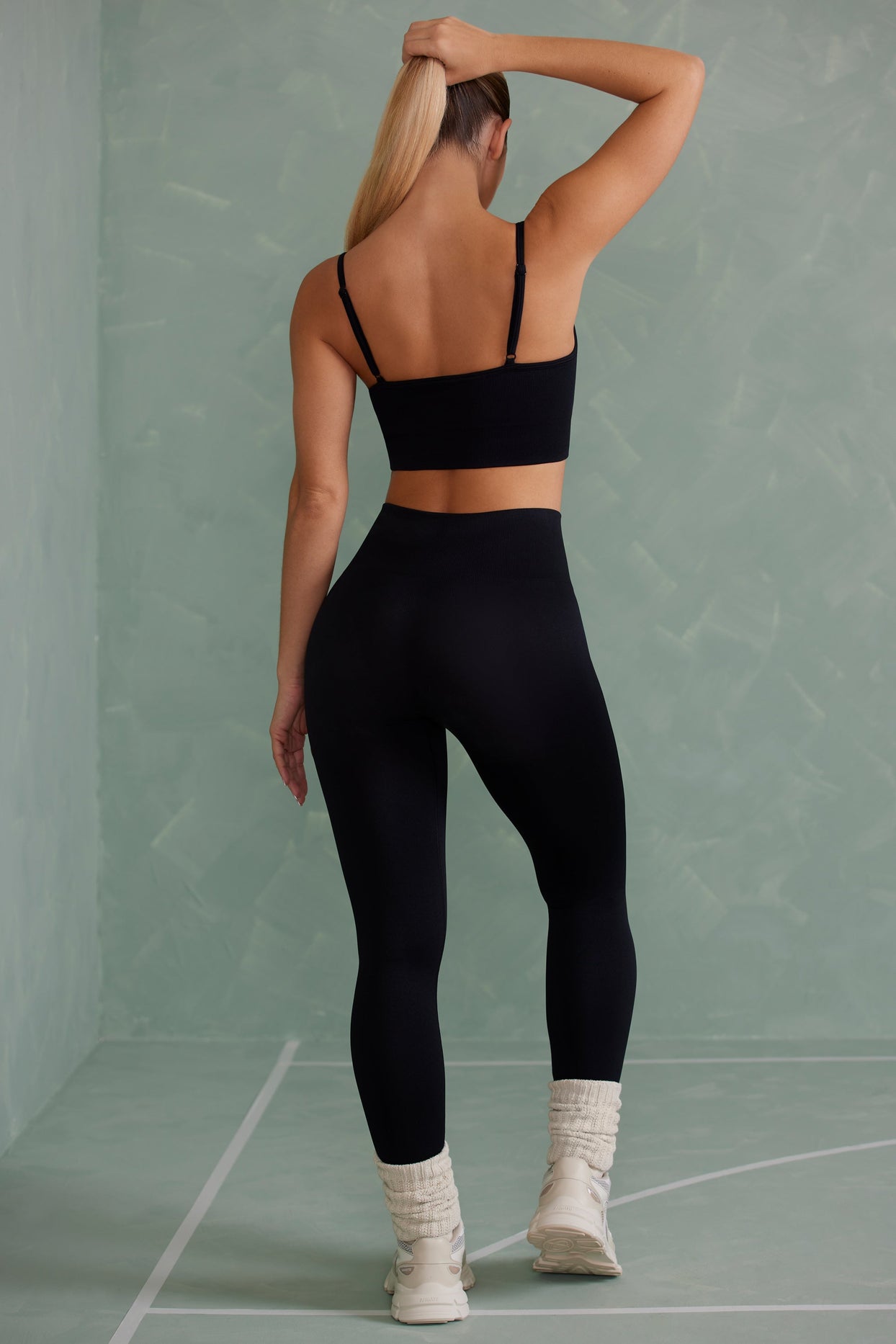 Petite Super Sculpt Full Length Leggings in Onyx Black