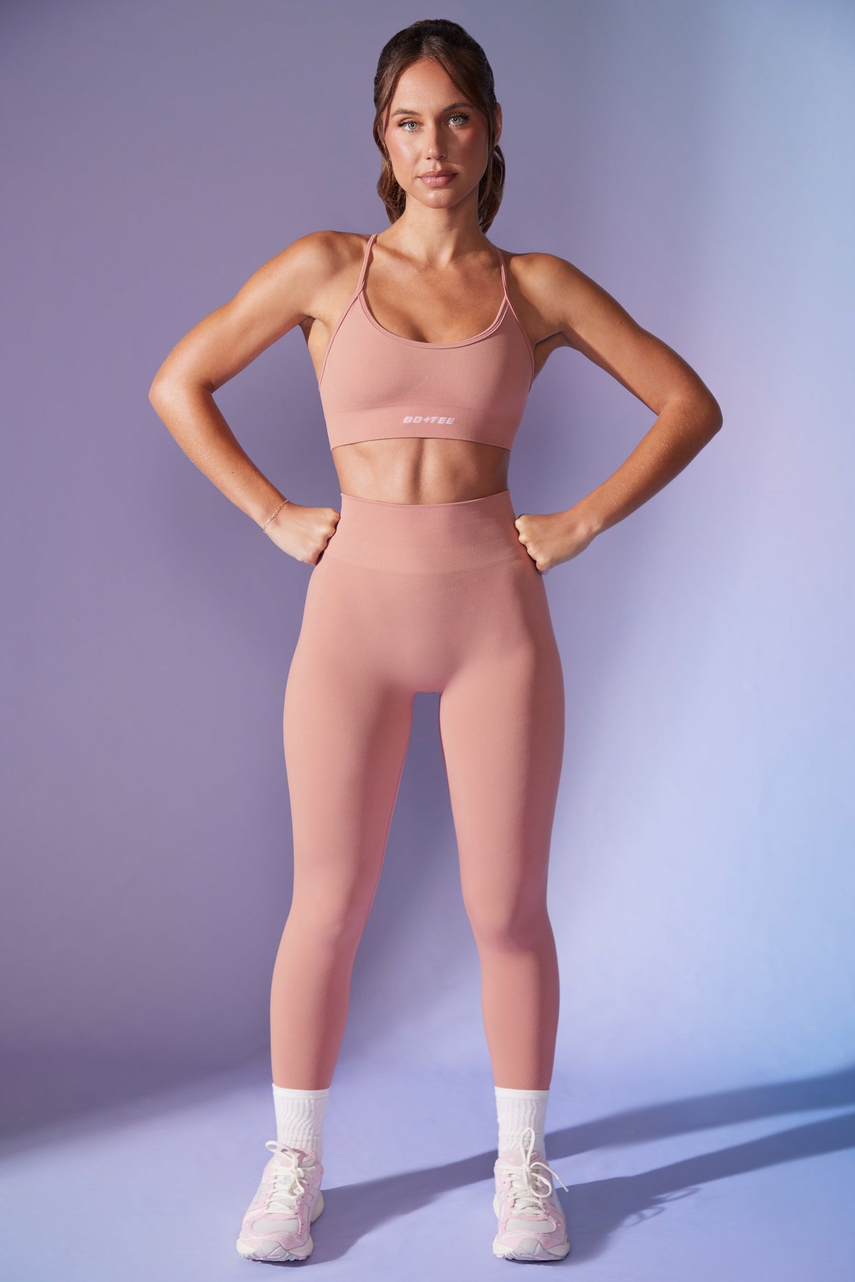 Petite High Waist Define Luxe Leggings in Dusty Mauve