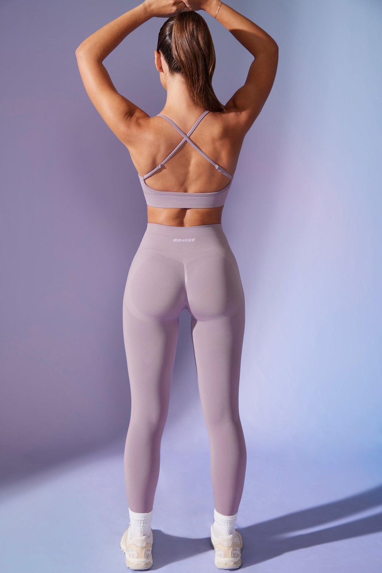 Petite High Waist Define Luxe Leggings in Dusty Lilac