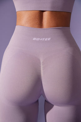 Petite High Waist Define Luxe Leggings in Dusty Lilac