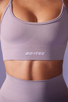 Low Back Define Luxe Sports Bra in Dusty Lilac