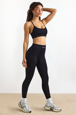 FlexiRib High-Waist Leggings in Black