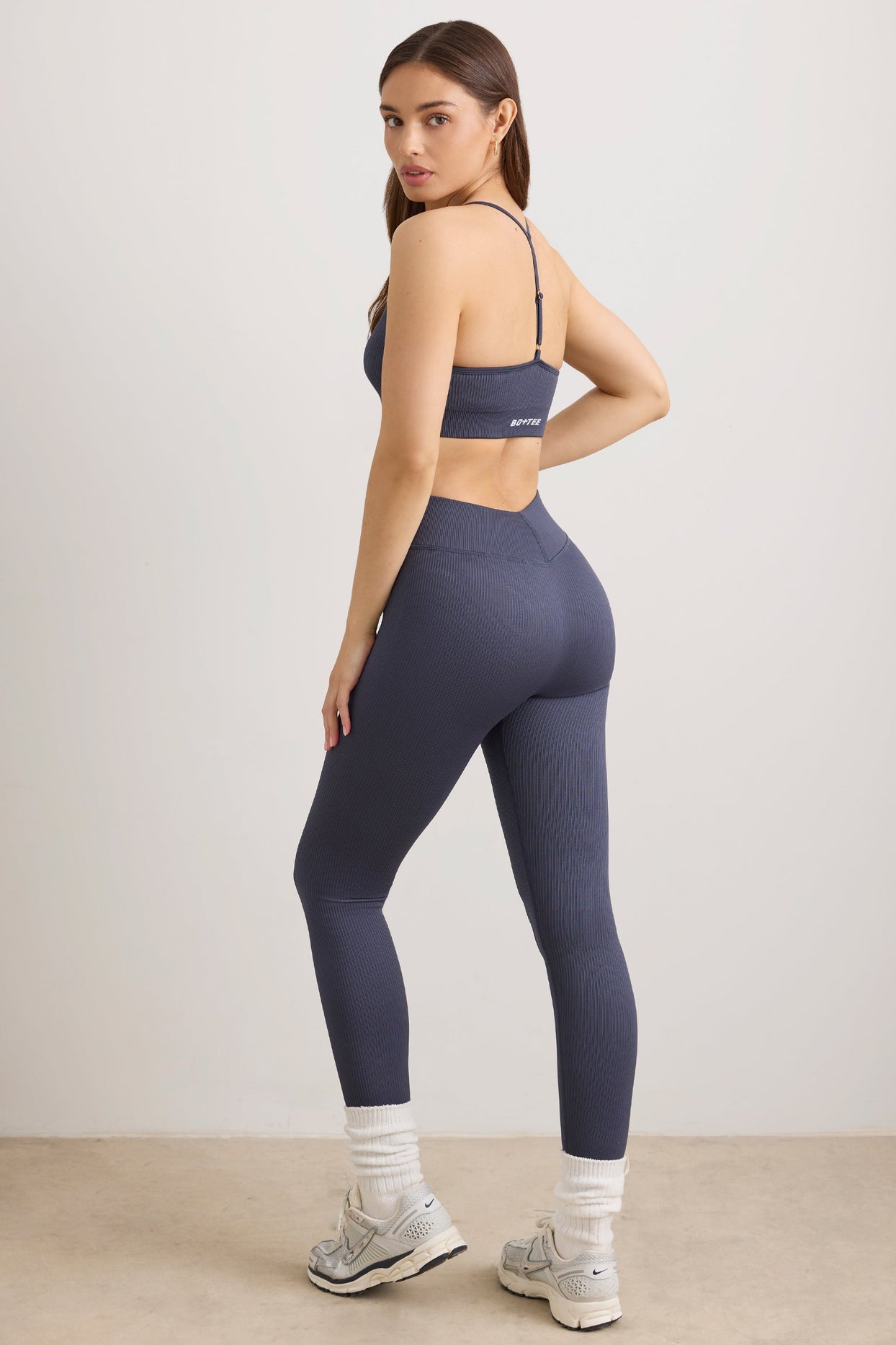 FlexiRib High Waist Leggings in Slate