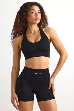 FlexiRib Mini Shorts in Black