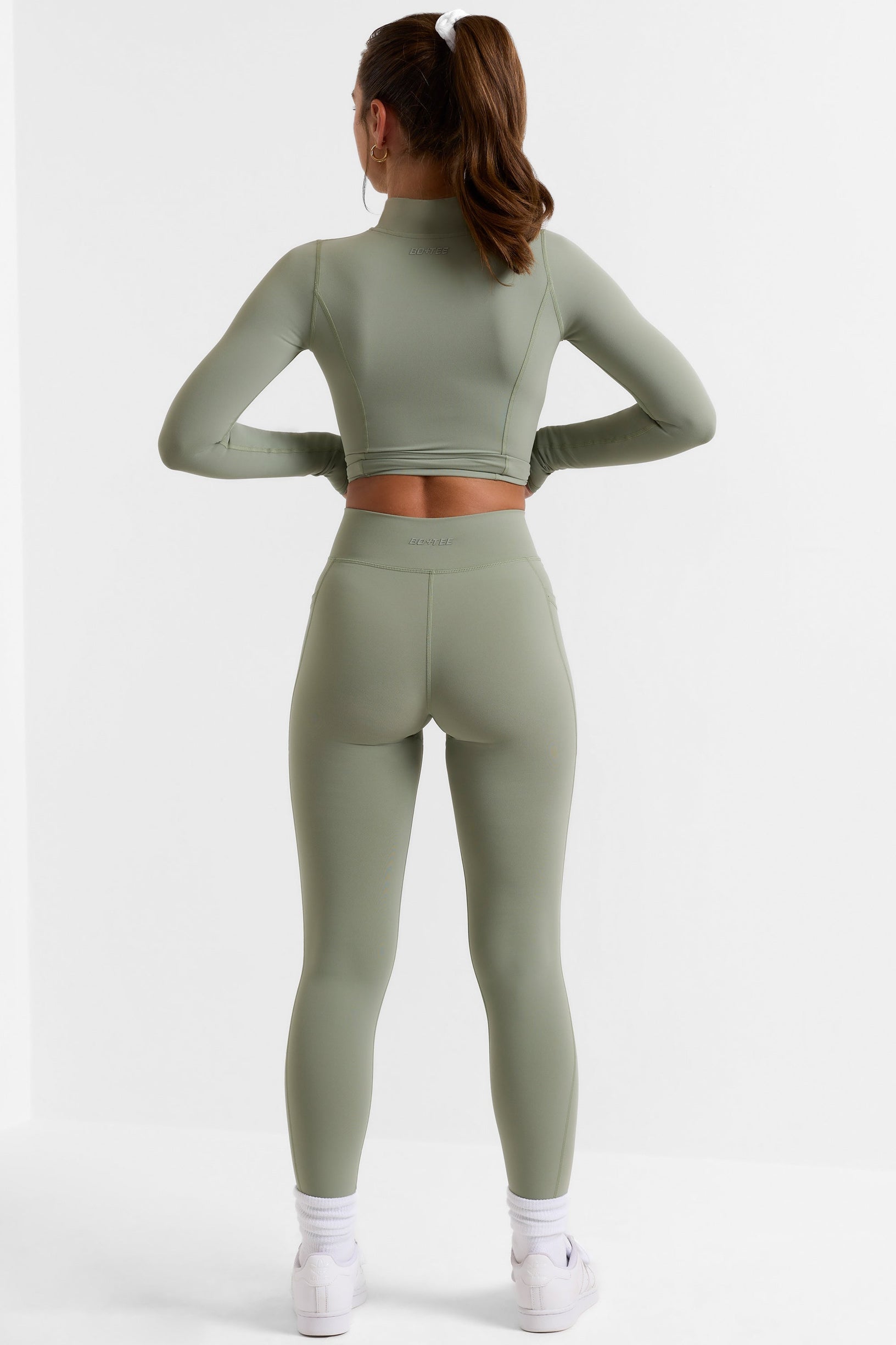 Soft Active Full-Length Leggings in Bamboo Green - 2