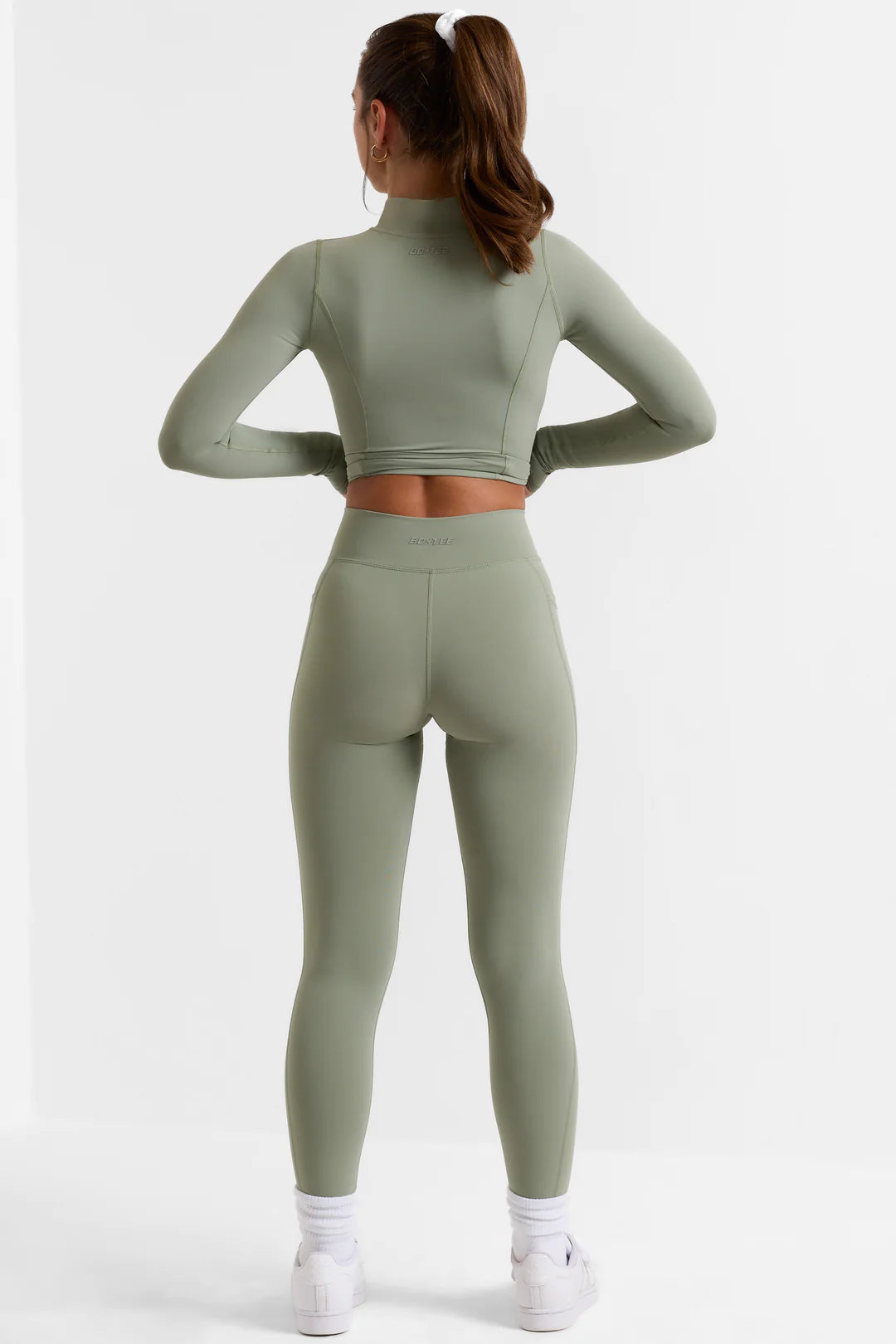 Soft Active Full-Length Leggings in Bamboo Green - 2
