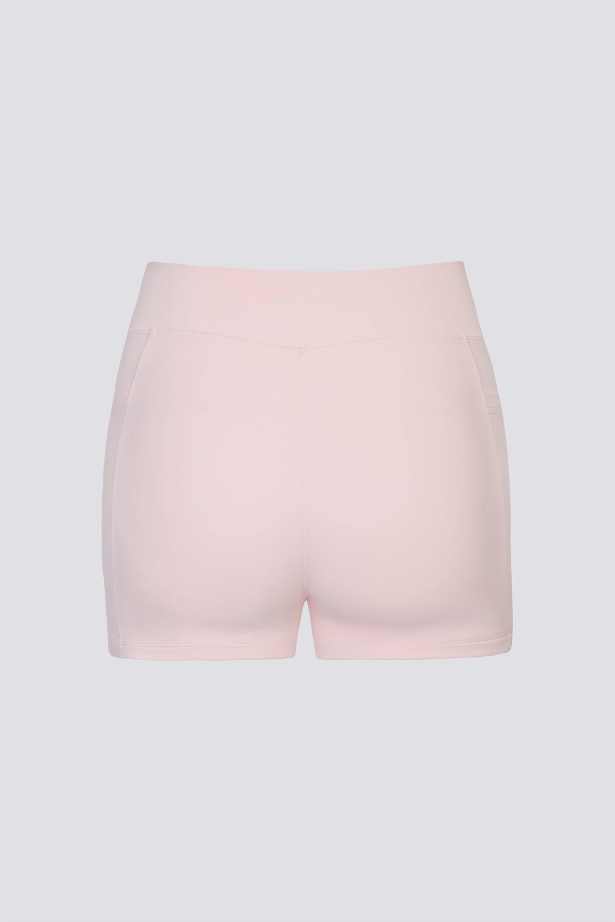 Soft Active V-Waist Pocket Mini Shorts in Ballet Pink