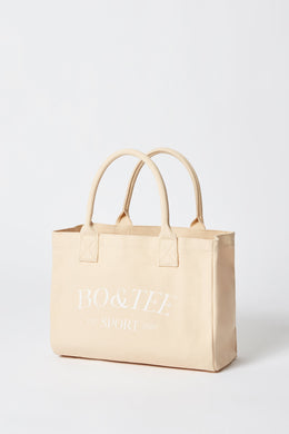 Small Canvas Tote Bag in Beige