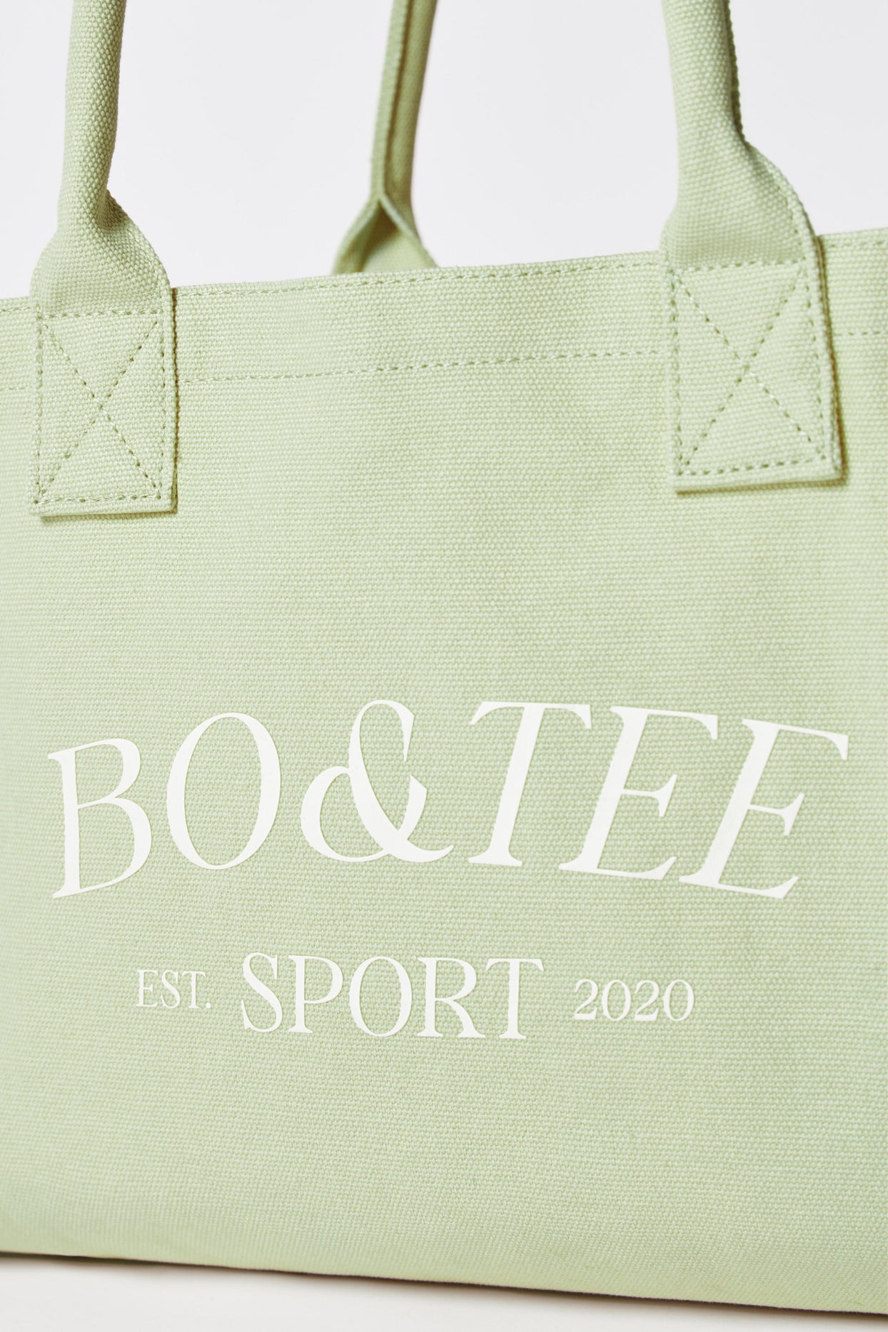 Small Canvas Tote Bag in Lime Green