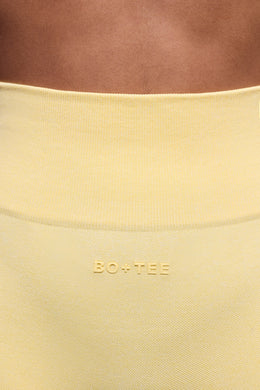 Super Sculpt Seamless Mini Shorts in Soft Yellow