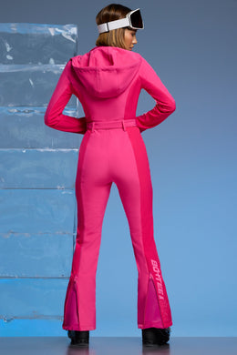 Petite Fleece Lined Ski Suit in Fuchsia Pink