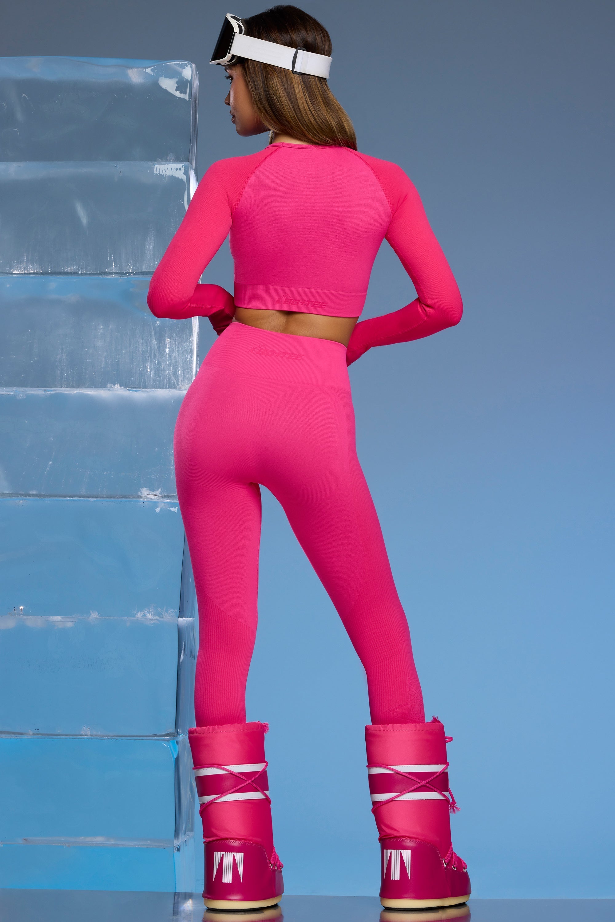 Super Sculpt Base Layer Leggings in Fuchsia Pink