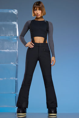 Fleece Lined Ski Pants in Black