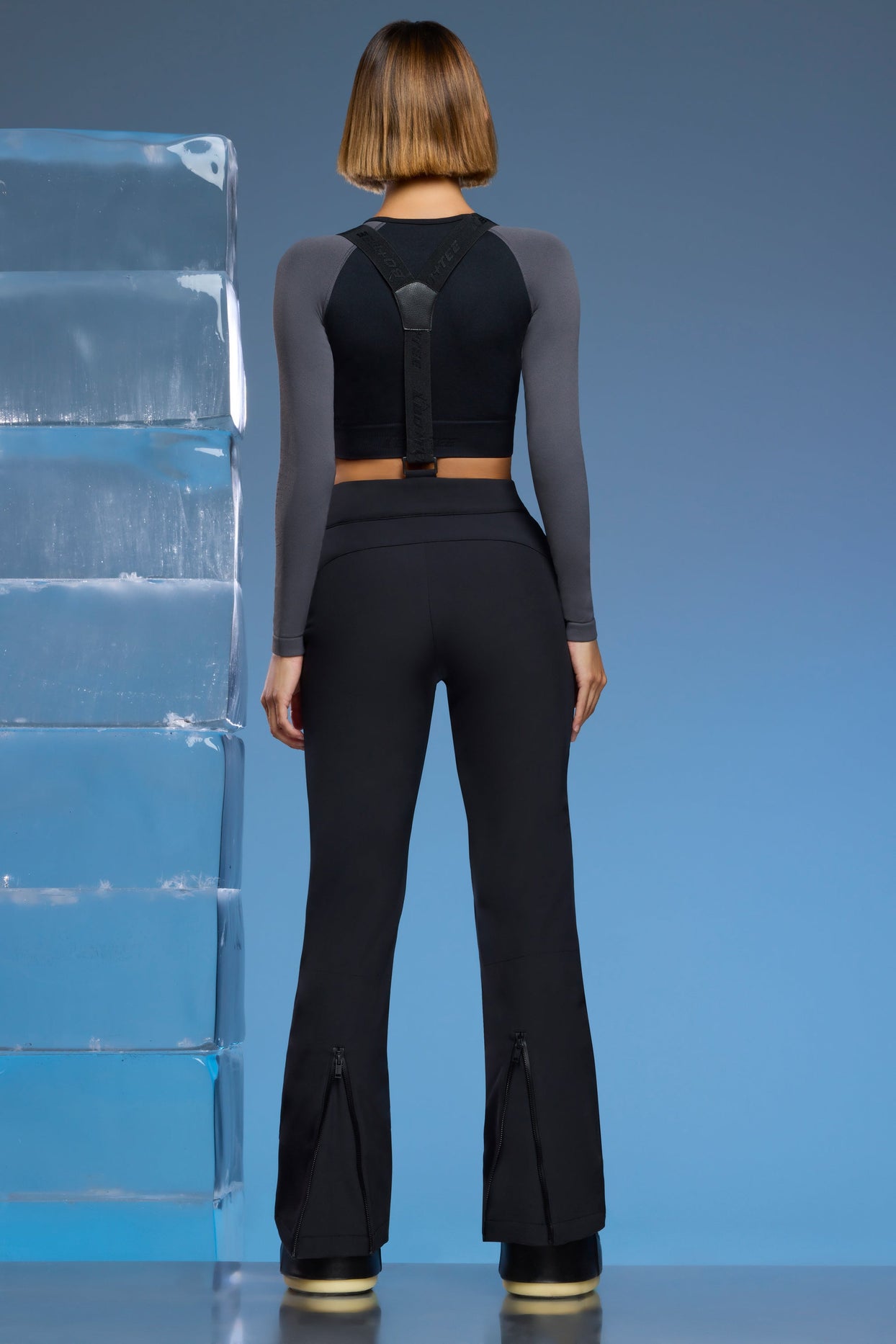 Petite Fleece Lined Ski Pants in Black