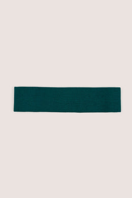 Seamless Rib Define Luxe Headband in Jade Green