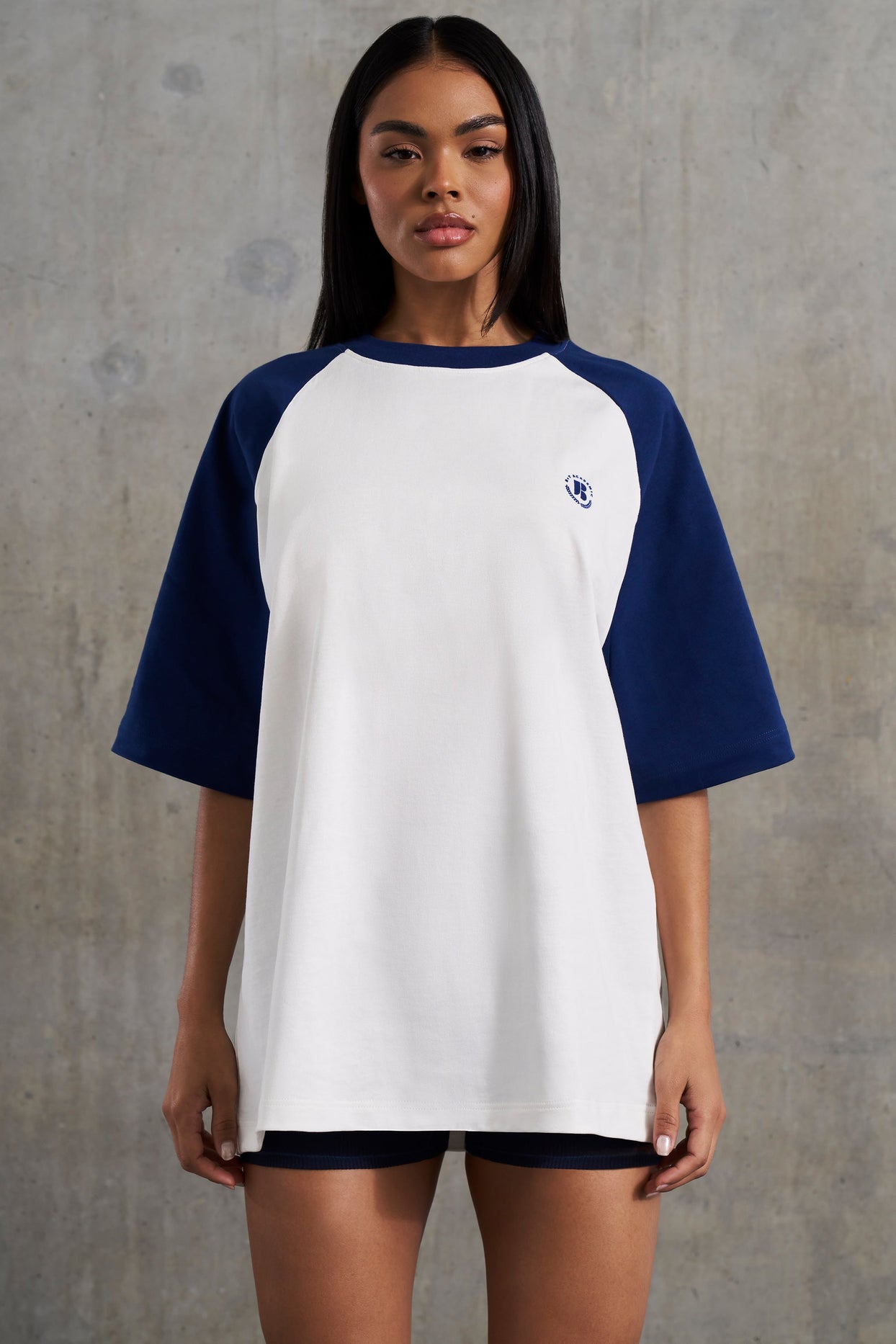 Oversized Slogan T-Shirt in White