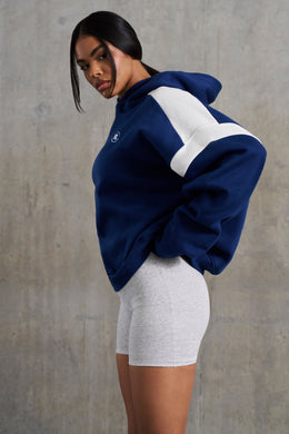 Oversized Hooded Sweatshirt in Navy