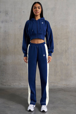 Wide Leg Sweatpants in Navy