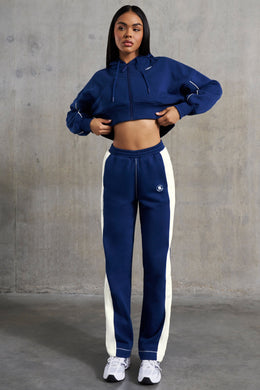 Wide Leg Sweatpants in Navy