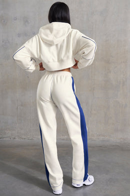 Wide Leg Sweatpants in White