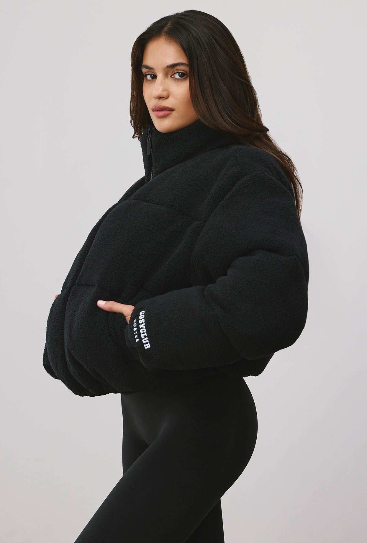 Puffer Jacket in Onyx