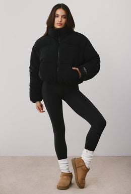 Puffer Jacket in Onyx