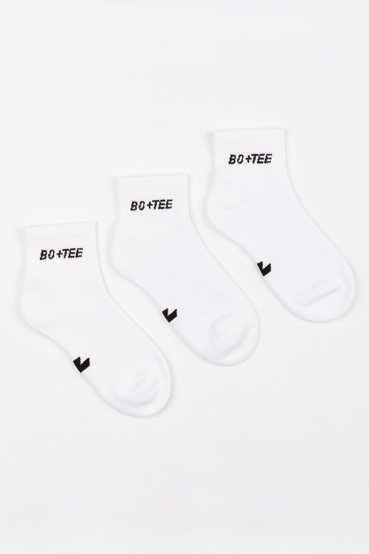 Branded Ankle Socks Multipack in White