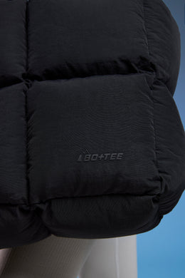 Quilted Puffer Bag in Black