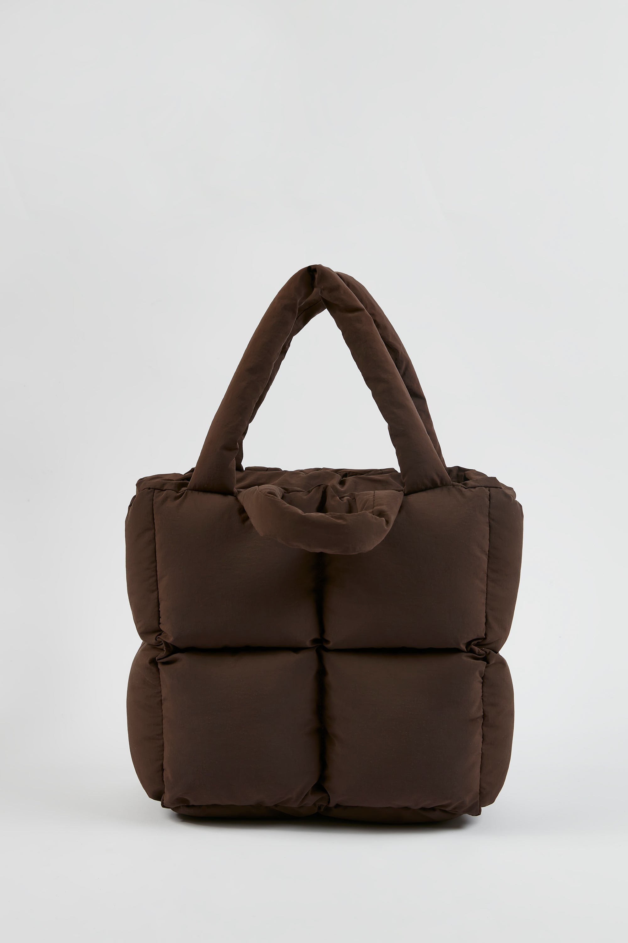 Arctic Quilted Puffer Bag in Mahogany Oh Polly