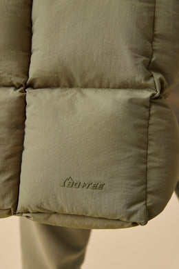 Quilted Puffer Bag in Soft Olive