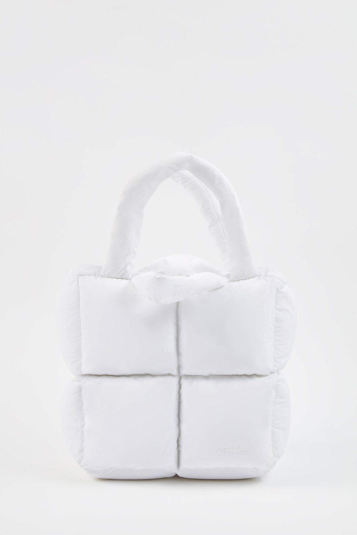 Quilted Puffer Bag in White