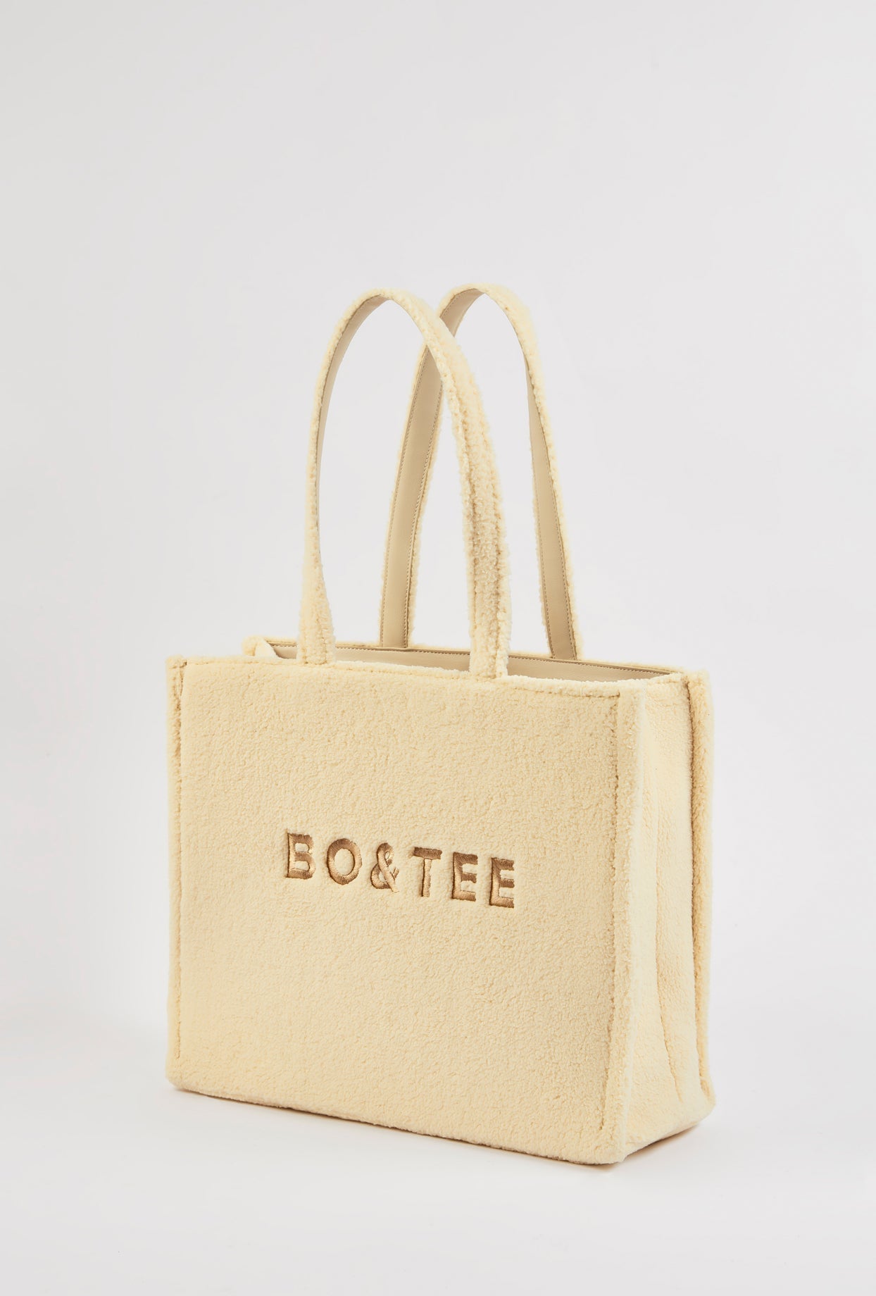 Fleece Tote Bag in Cashmere