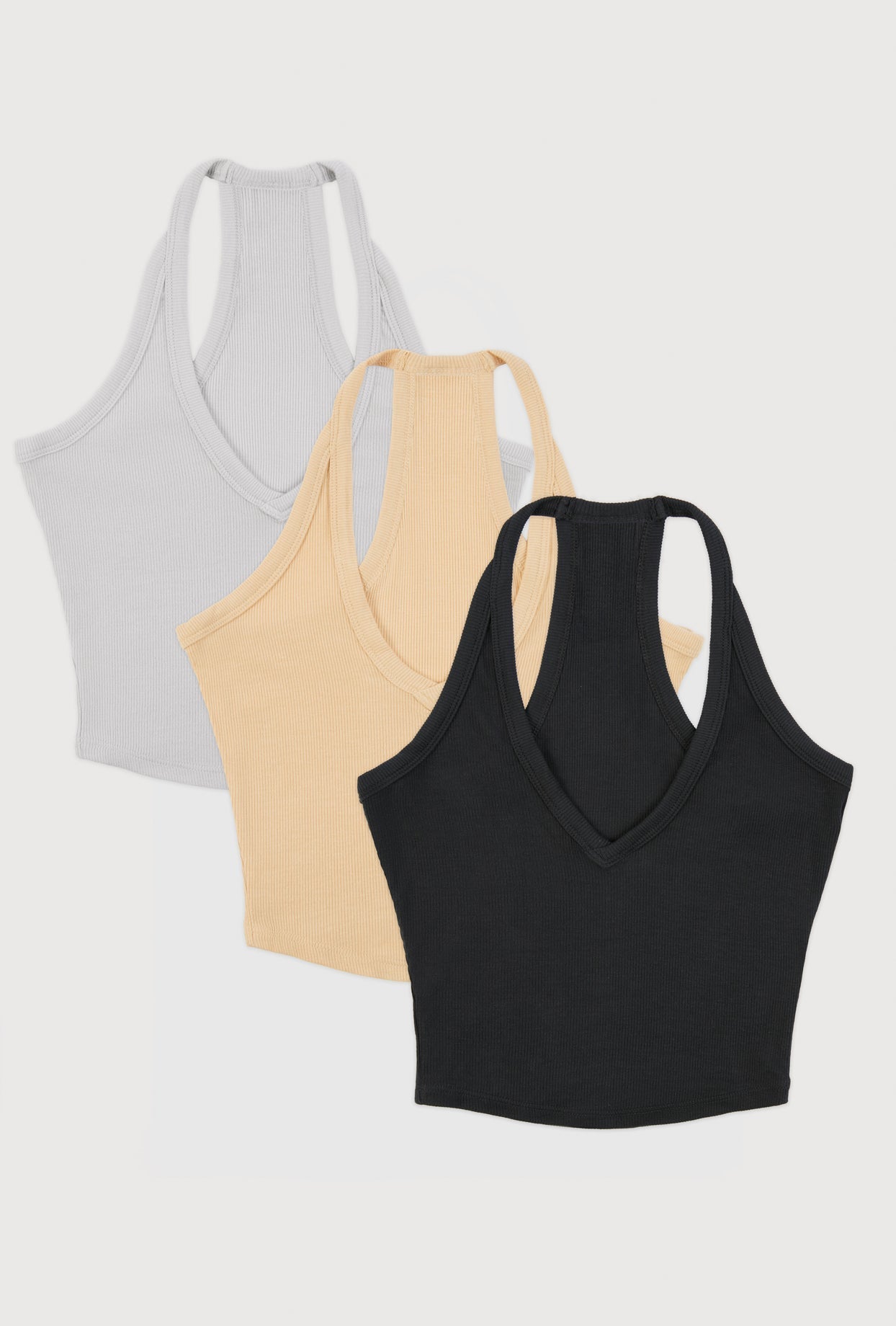 Modal Rib V Neck Tank Top Bundle