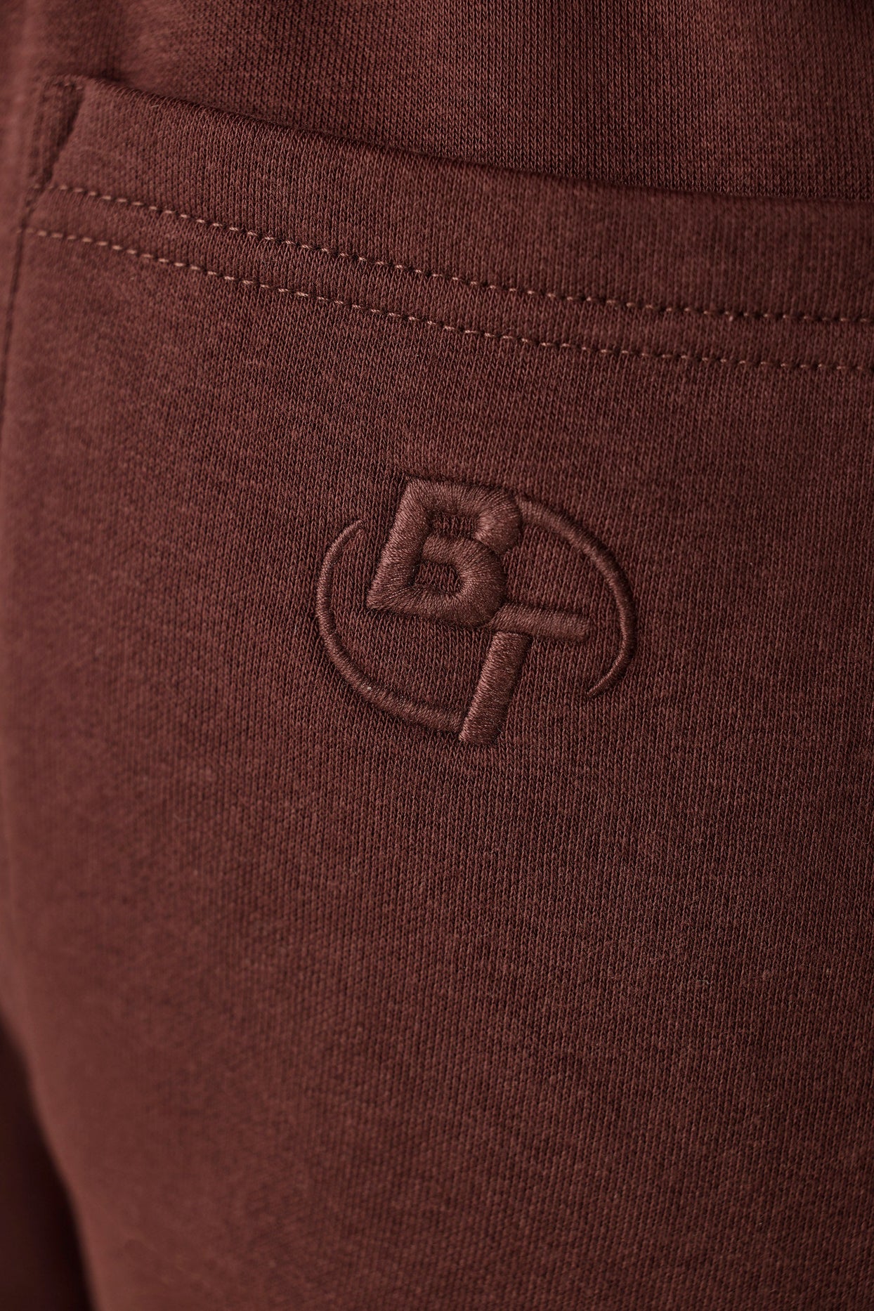 Petite Mid-Rise Joggers in Mahogany