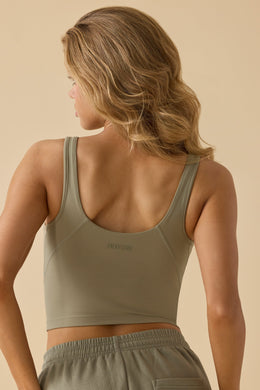 Soft Active Tank Top in Soft Olive