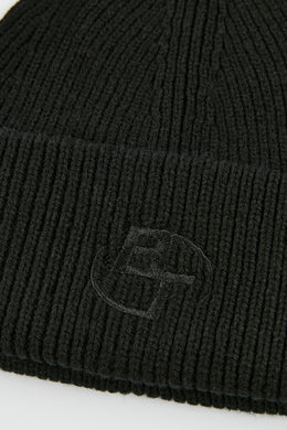 Knit Beanie in Black