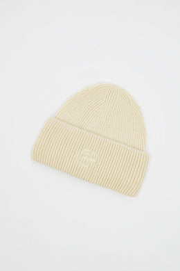 Knit Beanie in Bone